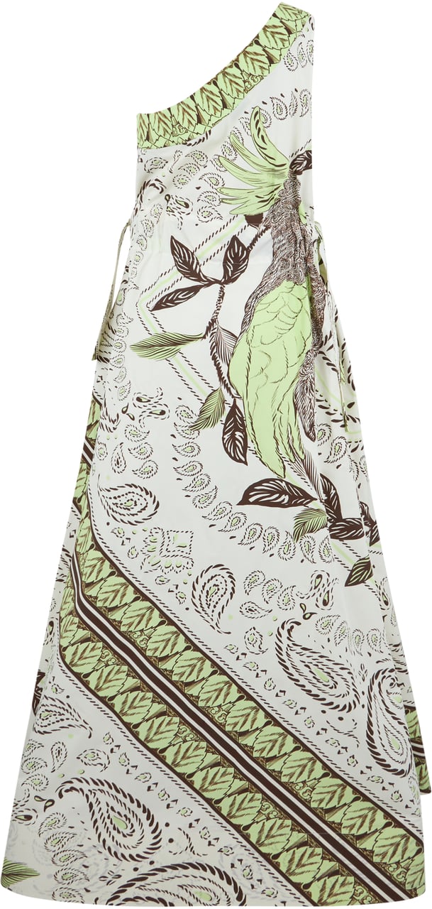 Tory Burch One-shoulder dress with floral pattern Divers