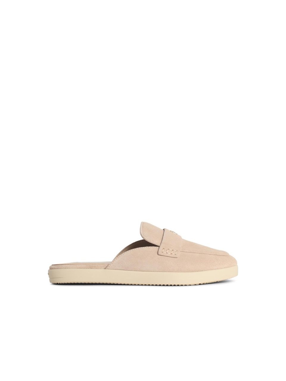 Tory Burch 'Ballet Sport' Ivory Leather Mules Neutraal