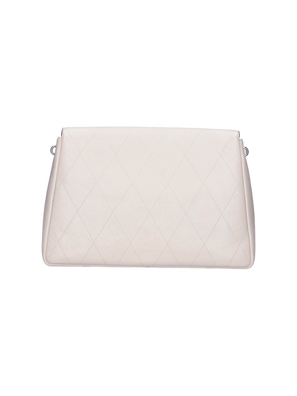 Tory Burch Cream Charlie Quilted Leather Shoulder Bag Neutraal