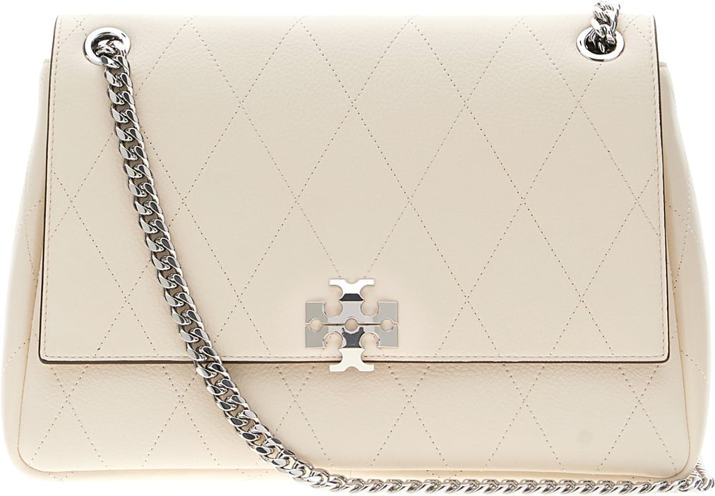 Tory Burch Ivory leather shoulder bag Neutraal