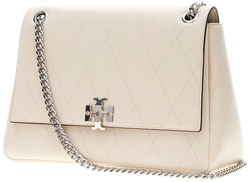 Tory Burch Ivory leather shoulder bag Neutraal