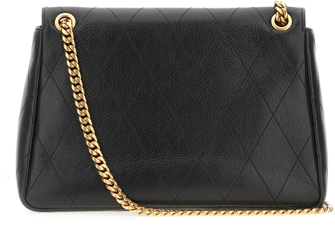 Tory Burch Balck leather handbag Zwart