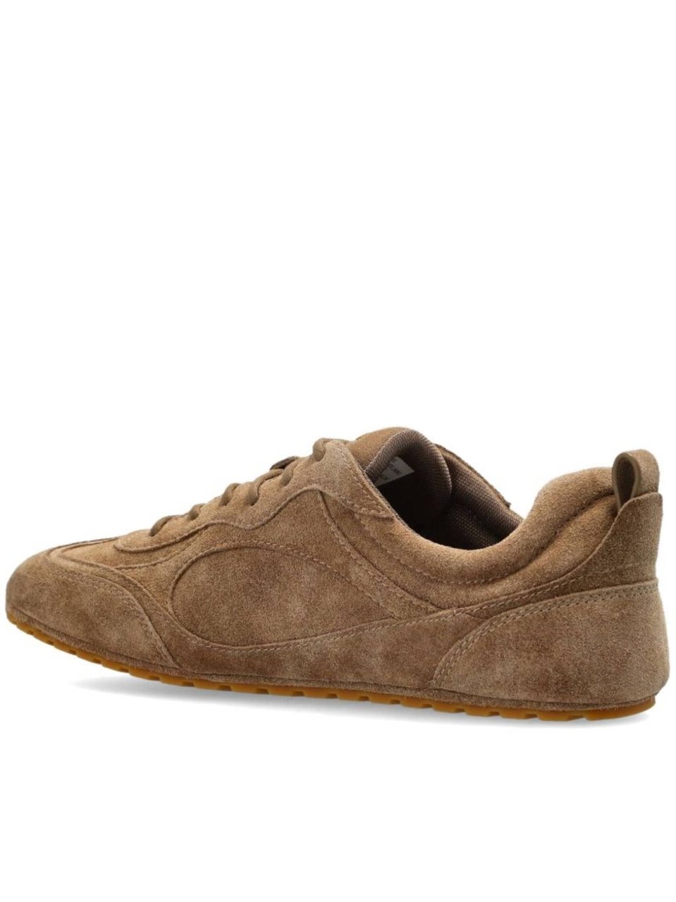 Tory Burch Brown Suede Field Sneaker Rubber Sole Bruin