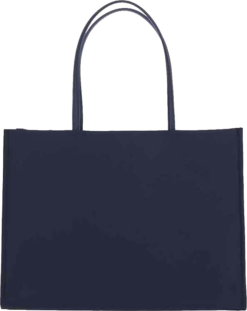 Tory Burch Navy Blue Ella Large Recycled Nylon Tote Blauw