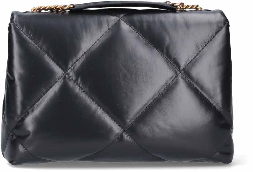 Tory Burch Black Kira Diamond Quilted Shoulder Bag Zwart