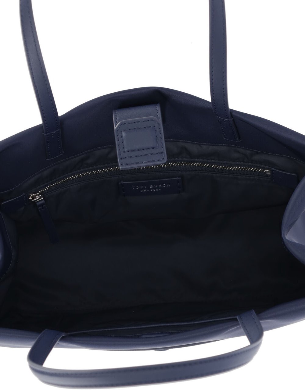 Tory Burch Navy Blue Ella Recycled Nylon Tote Blauw