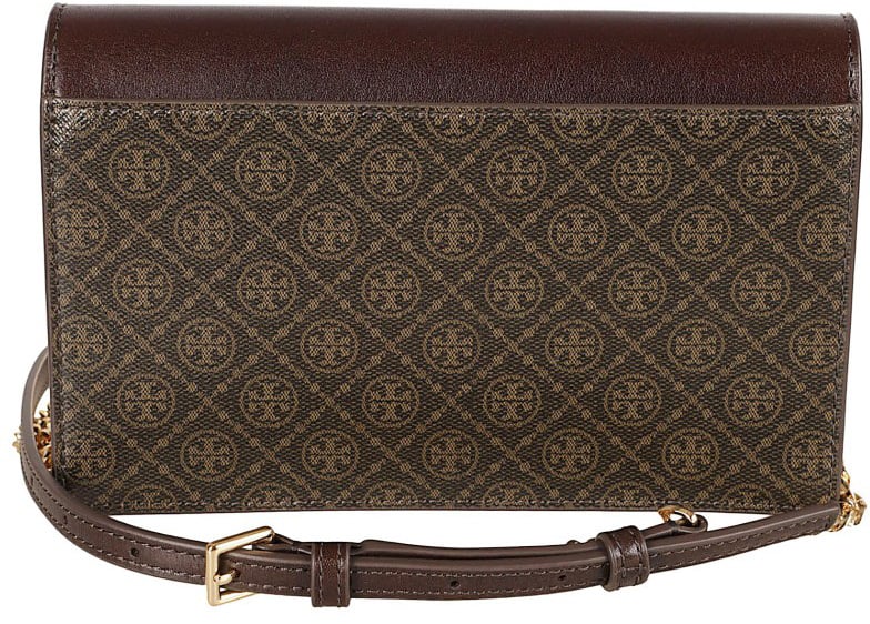 Tory Burch Brown Cotton Bag Zwart
