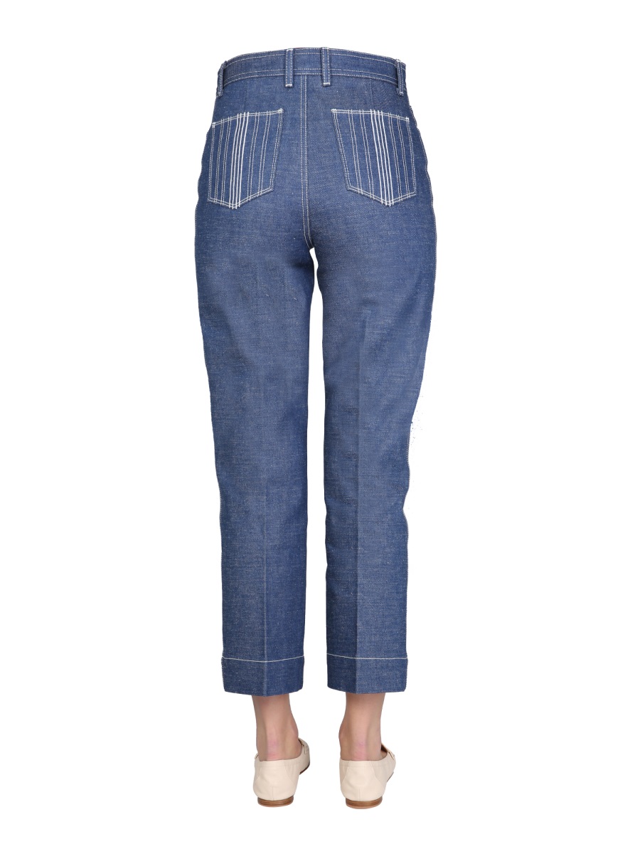 Tory Burch WIDE LEG JEANS Blauw
