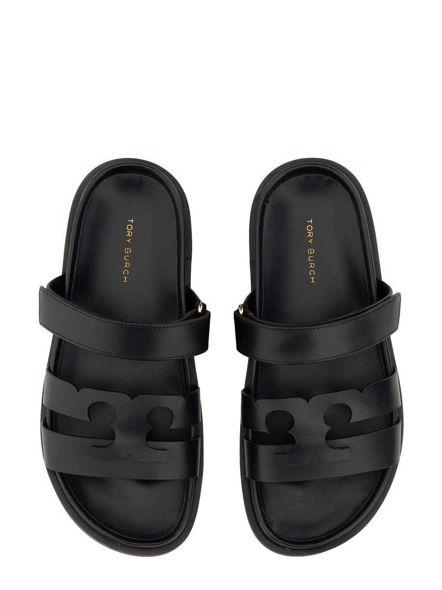 Tory Burch LEATHER SANDAL Zwart