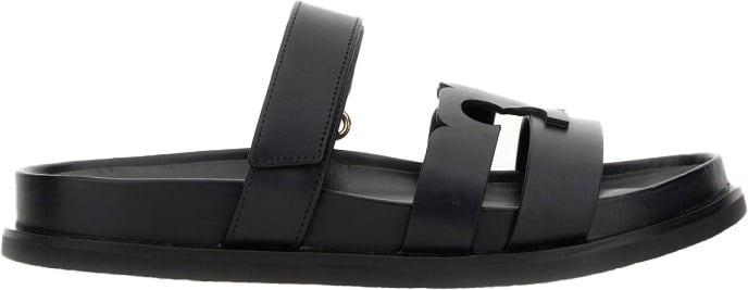 Tory Burch LEATHER SANDAL Zwart