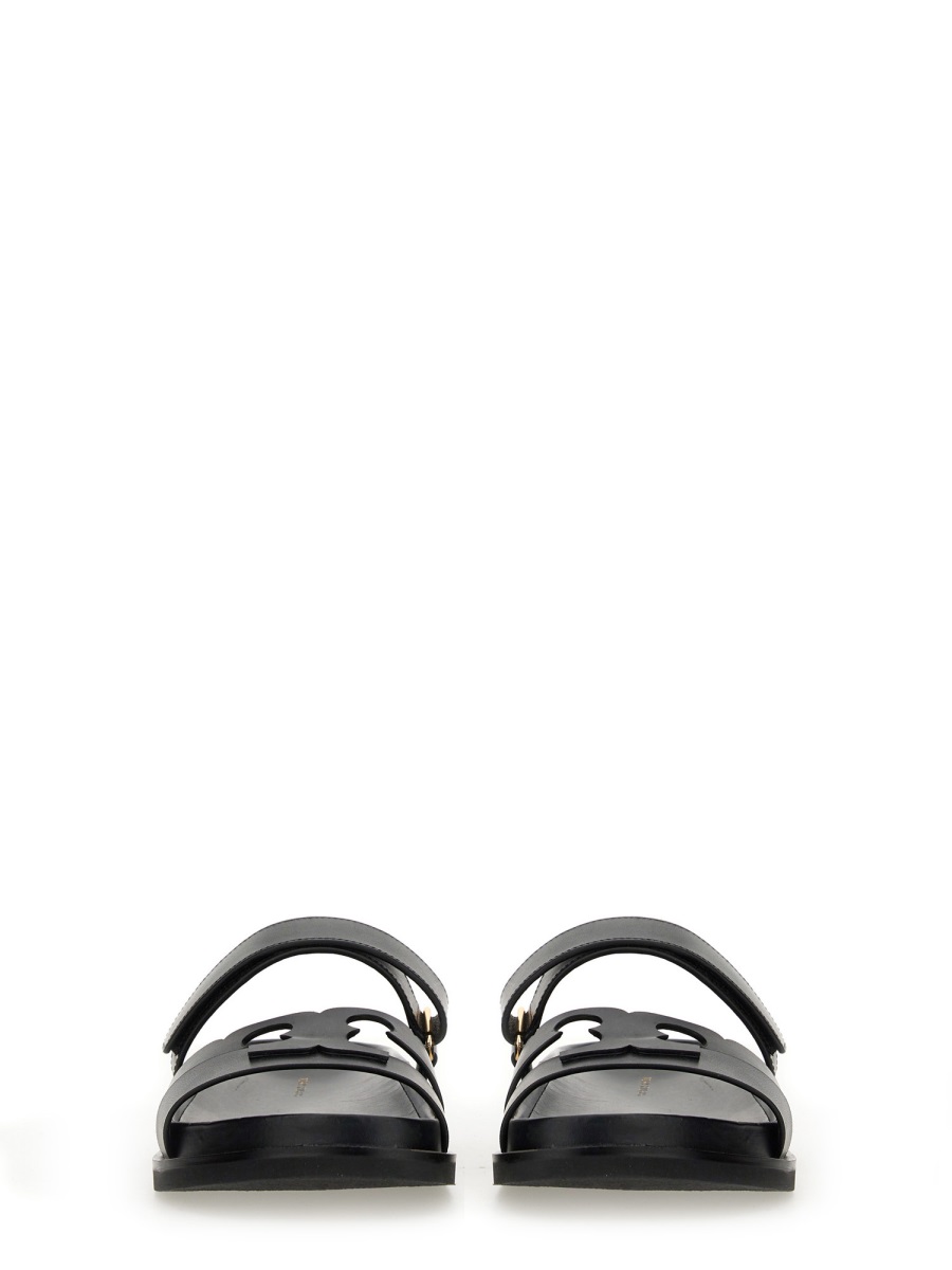 Tory Burch LEATHER SANDAL Zwart