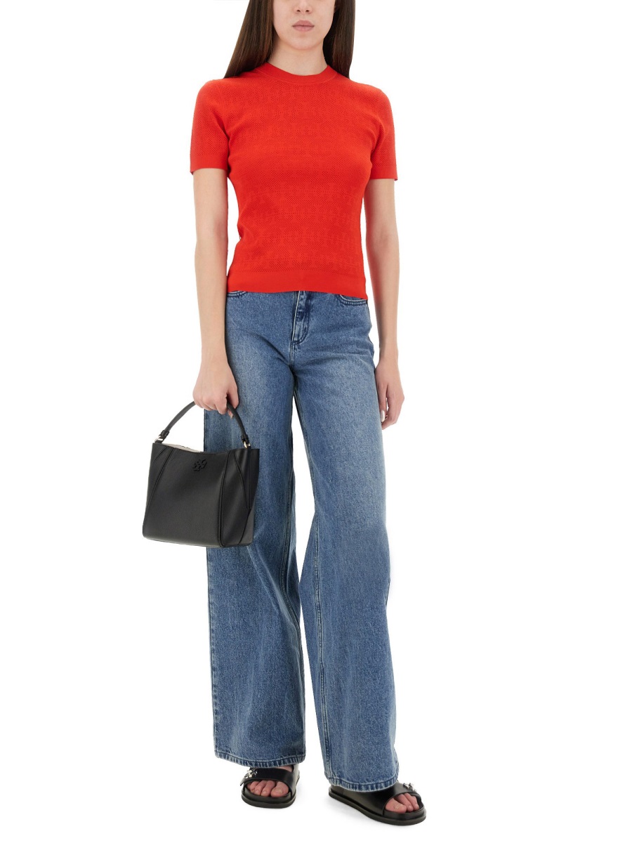 Tory Burch JACQUARD T MONOGRAM JERSEY Rood