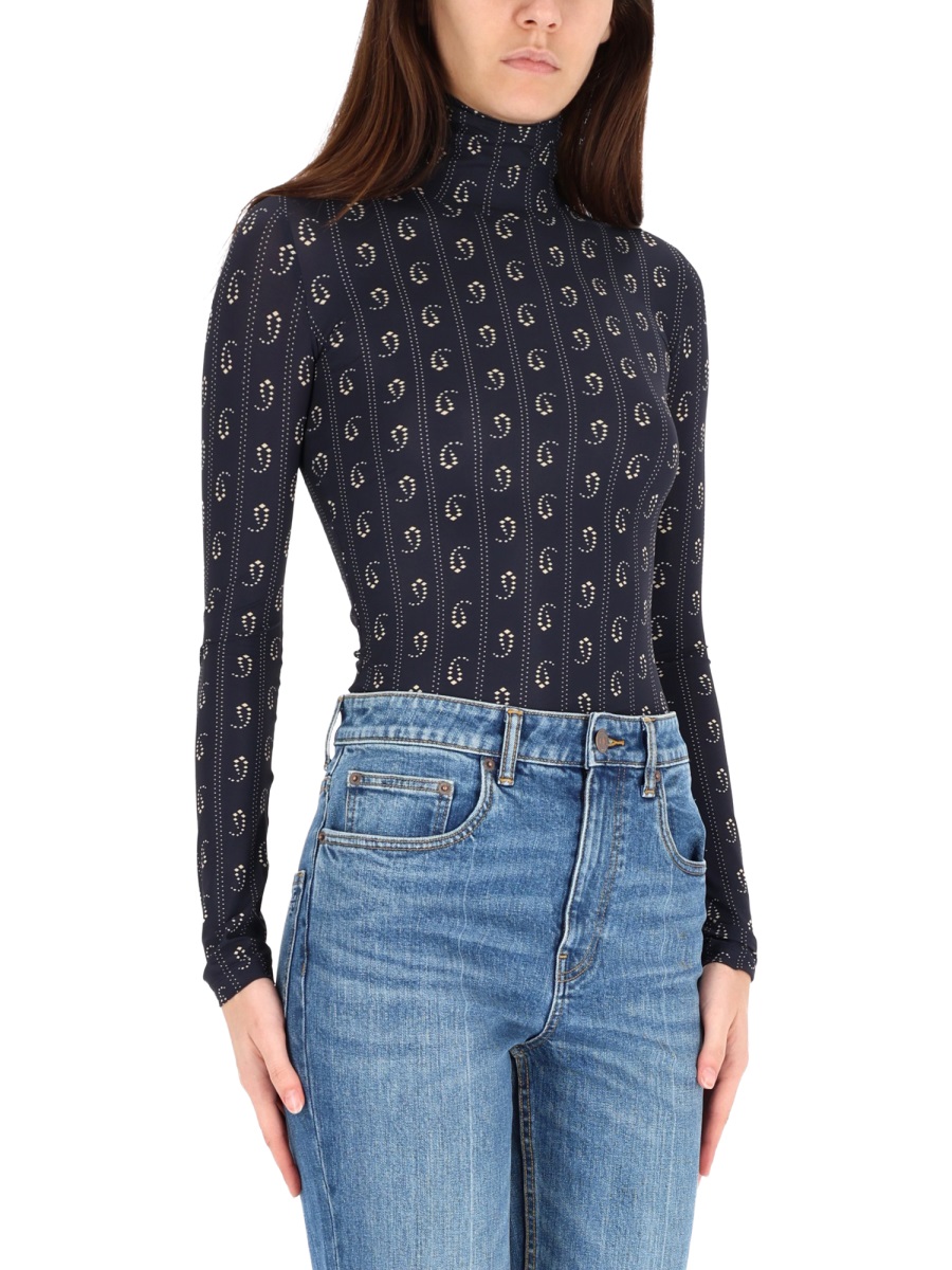 Tory Burch SHIRT WITH PRINT Blauw