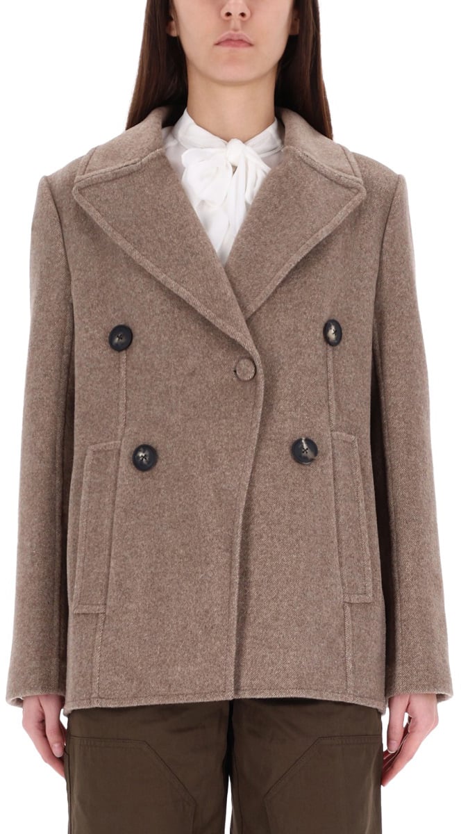 Tory Burch WIDE TWILL JACKET Bruin