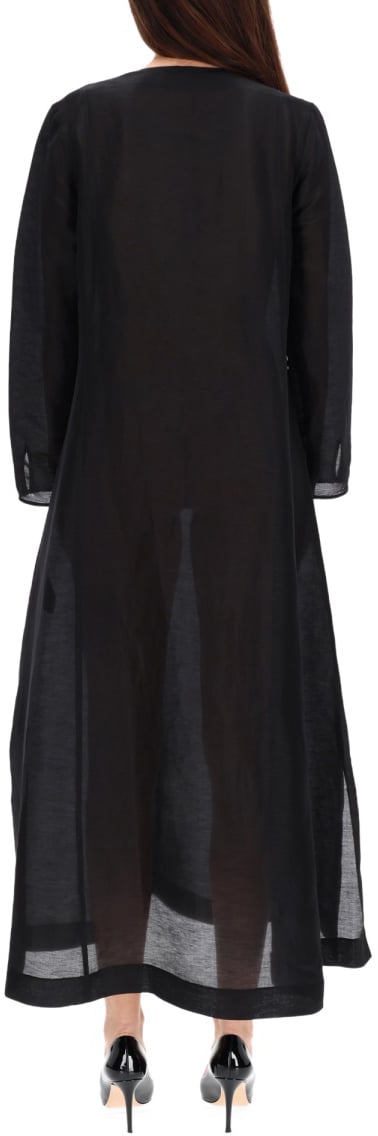 Tory Burch LONG LINEN CAFTAN Zwart