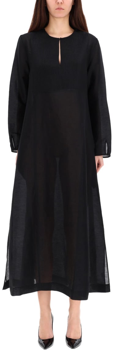 Tory Burch LONG LINEN CAFTAN Zwart