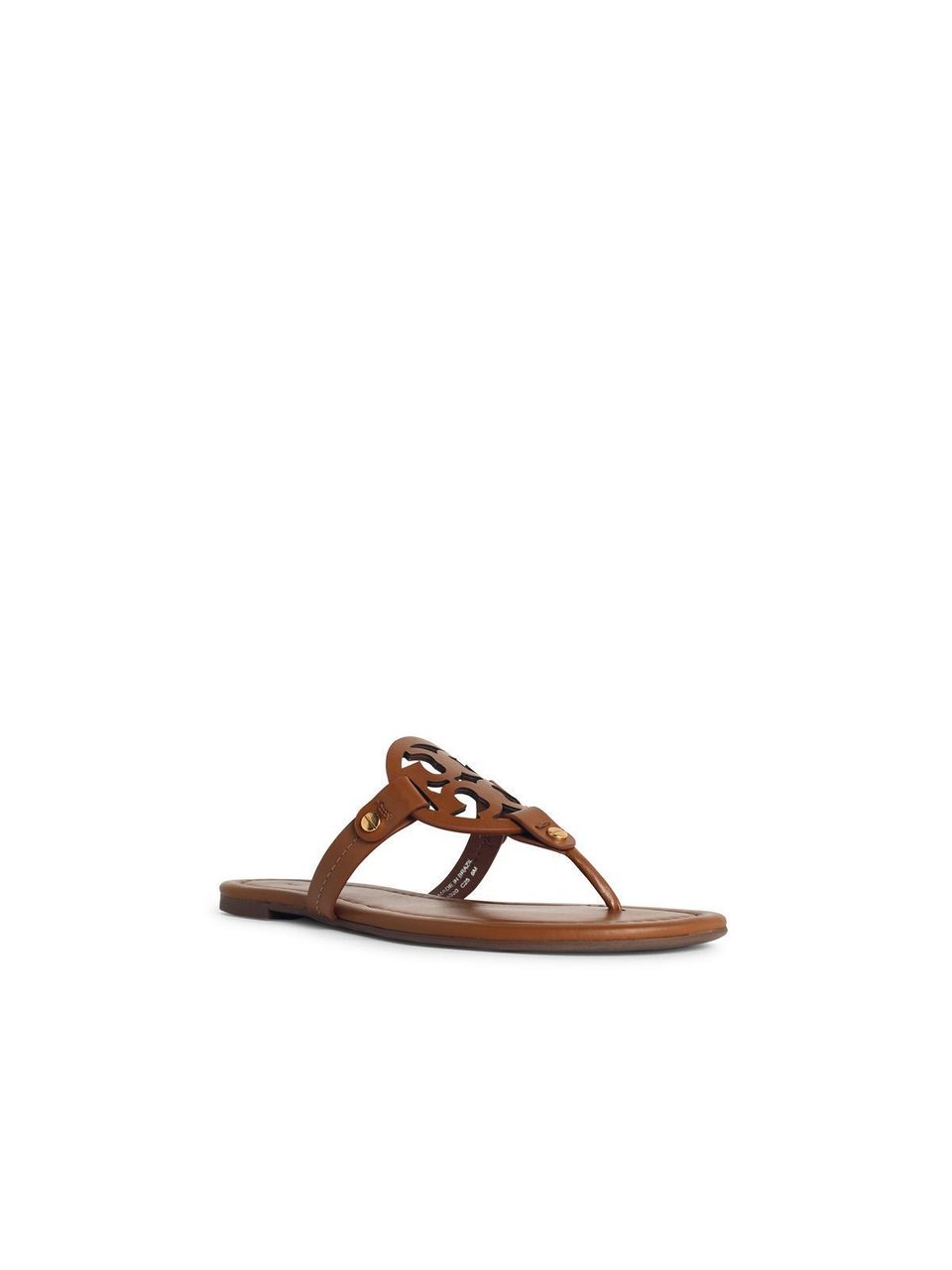 Tory Burch Miller' Brown Leather Flip-Flops Rood