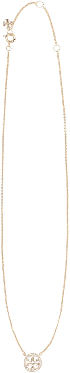 Tory Burch Miller decorative pendant choker Goud
