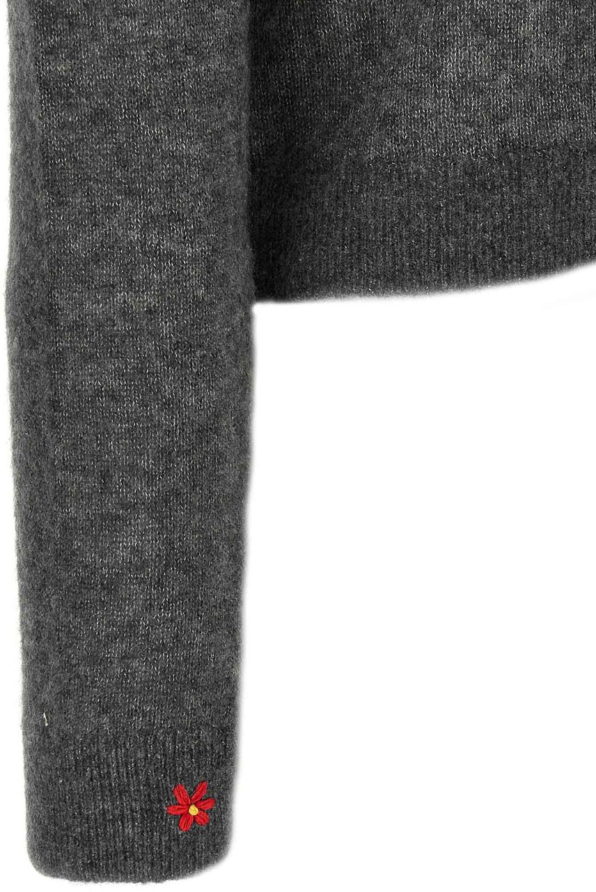 Tory Burch Gray Cashmere Cardigan Grijs