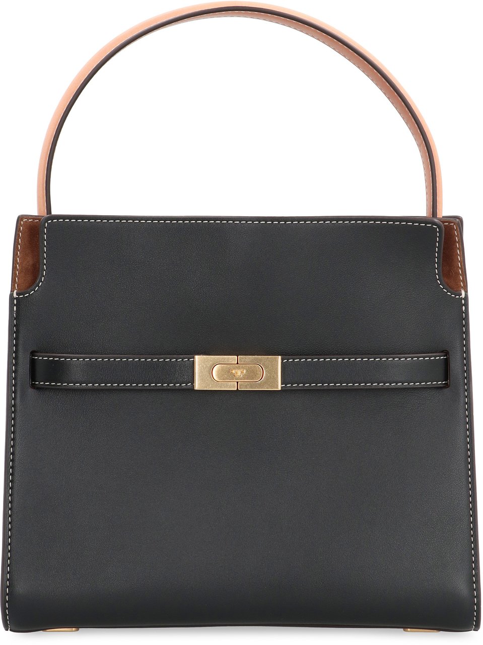 Tory Burch Double Lee Radziwill Leather handbag Zwart