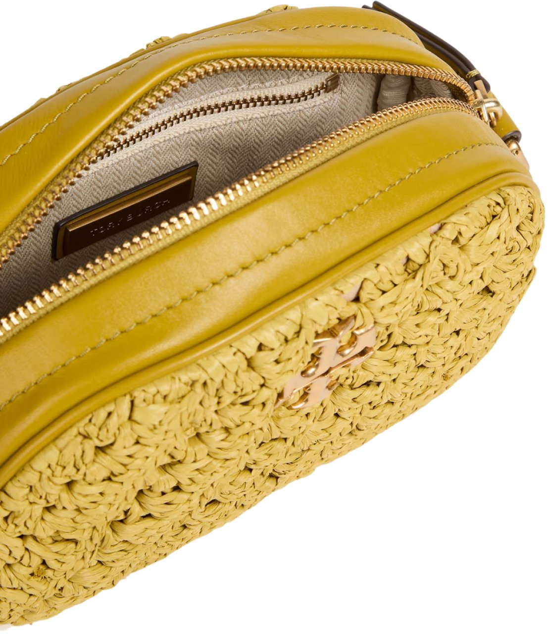 Tory Burch Kira Crochet Logo Camera Bag Groen