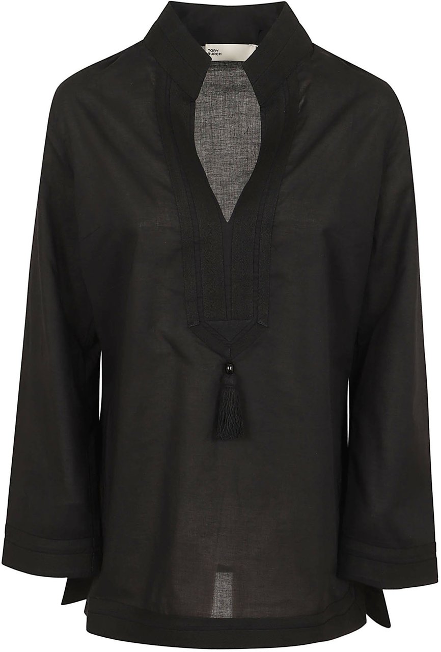 TORY BURCH Cotton Tory Tunic Zwart