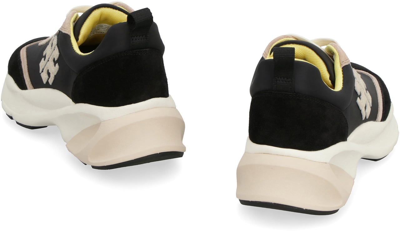Tory Burch Good Luck leather sneakers Zwart