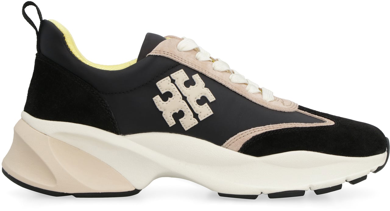Tory Burch Good Luck leather sneakers Zwart