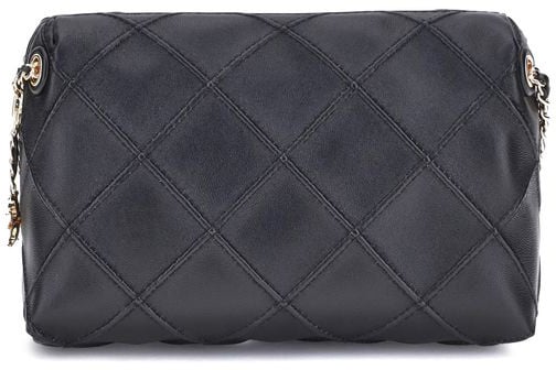 Tory Burch Tory Burch Black Calf Leather Bos Taurus Shoulder Bag Zwart