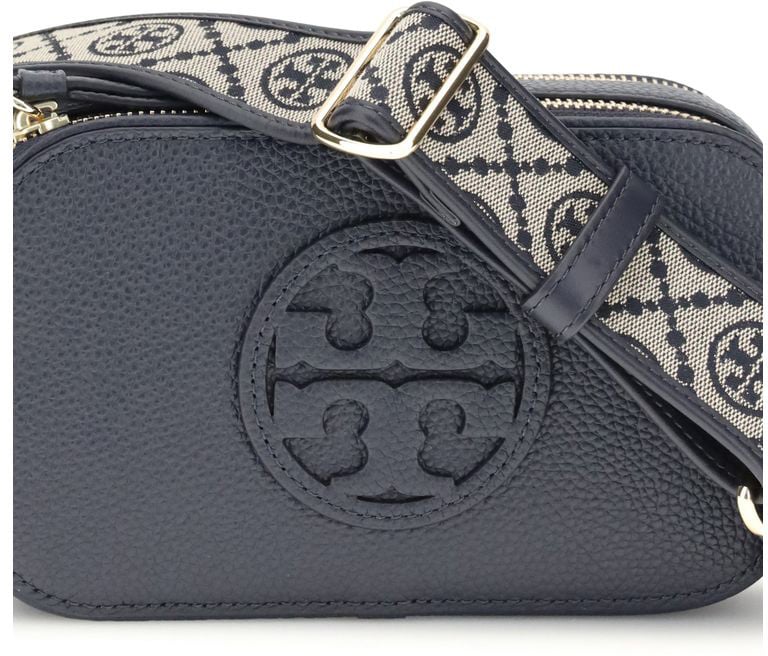 Tory Burch Tory Burch Blue Leather Shoulder Bag Blauw