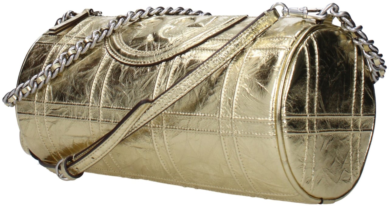 Tory Burch Tory Burch Gold Leather Shoulder Bag Goud