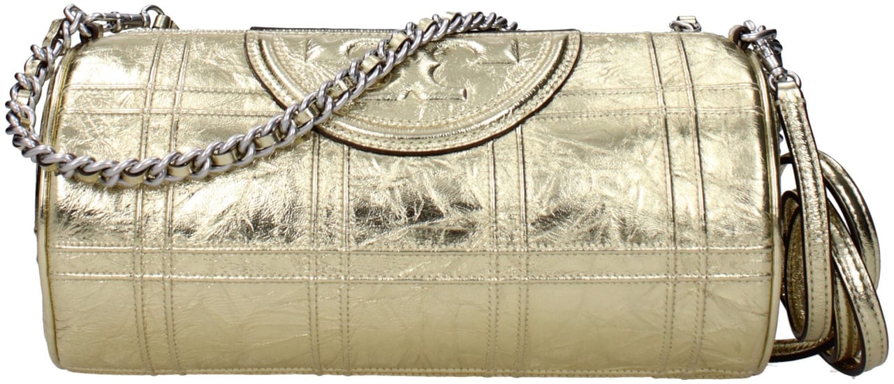 Tory Burch Tory Burch Gold Leather Shoulder Bag Goud