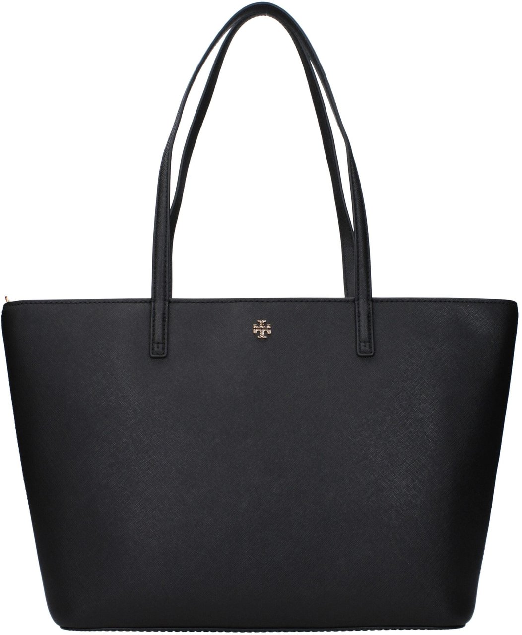 Tory Burch Tory Burch Black Leather Shoulder Bag Zwart