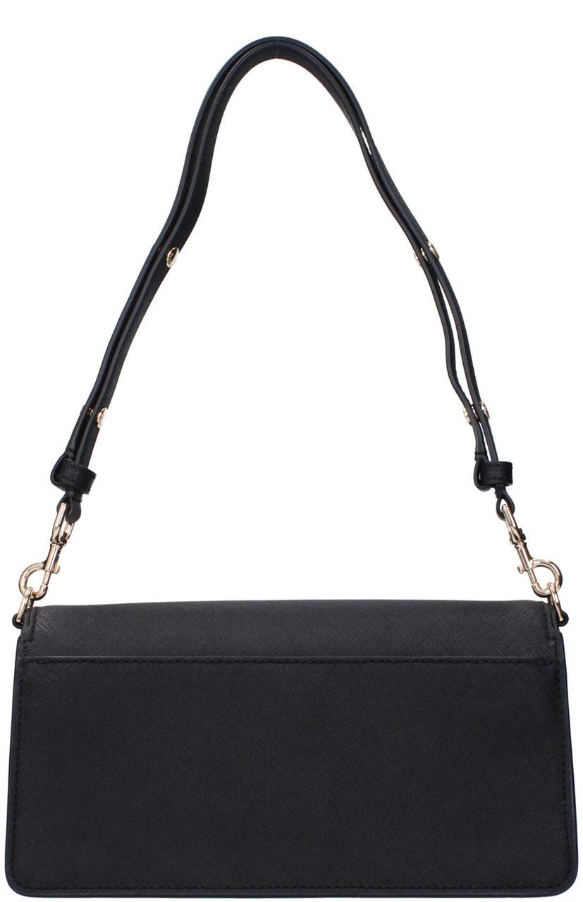 Tory Burch Tory Burch Black Leather Shoulder Bag Zwart