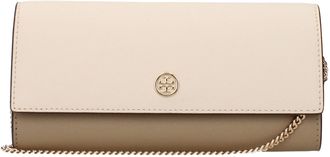 Tory Burch Tory Burch Beige Leather Clutch Bag Beige