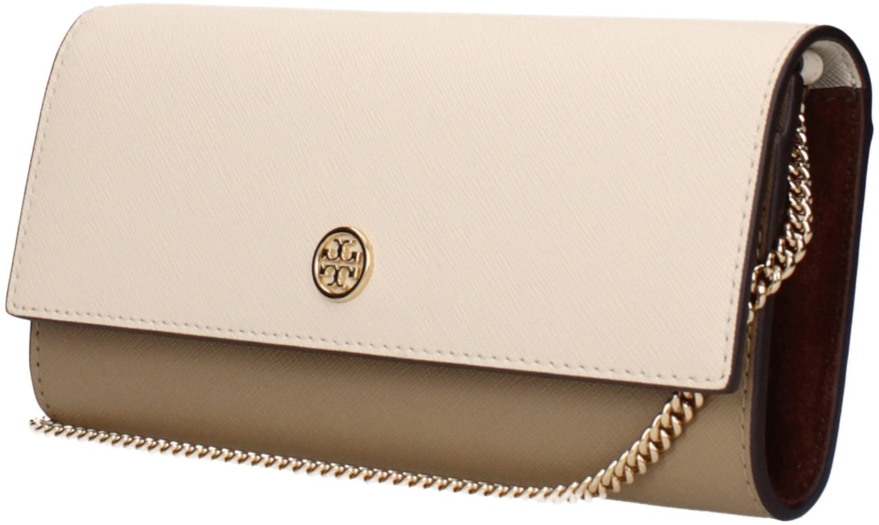 Tory Burch Tory Burch Beige Leather Clutch Bag Beige