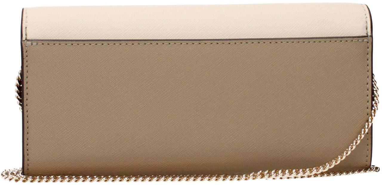 Tory Burch Tory Burch Beige Leather Clutch Bag Beige