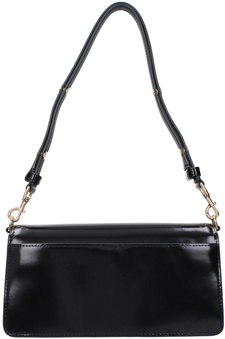 Tory Burch Tory Burch Black Leather Shoulder Bag Zwart