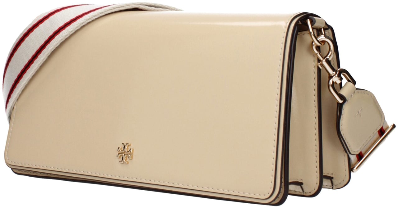Tory Burch Tory Burch Beige Leather Crossbody Bag Beige