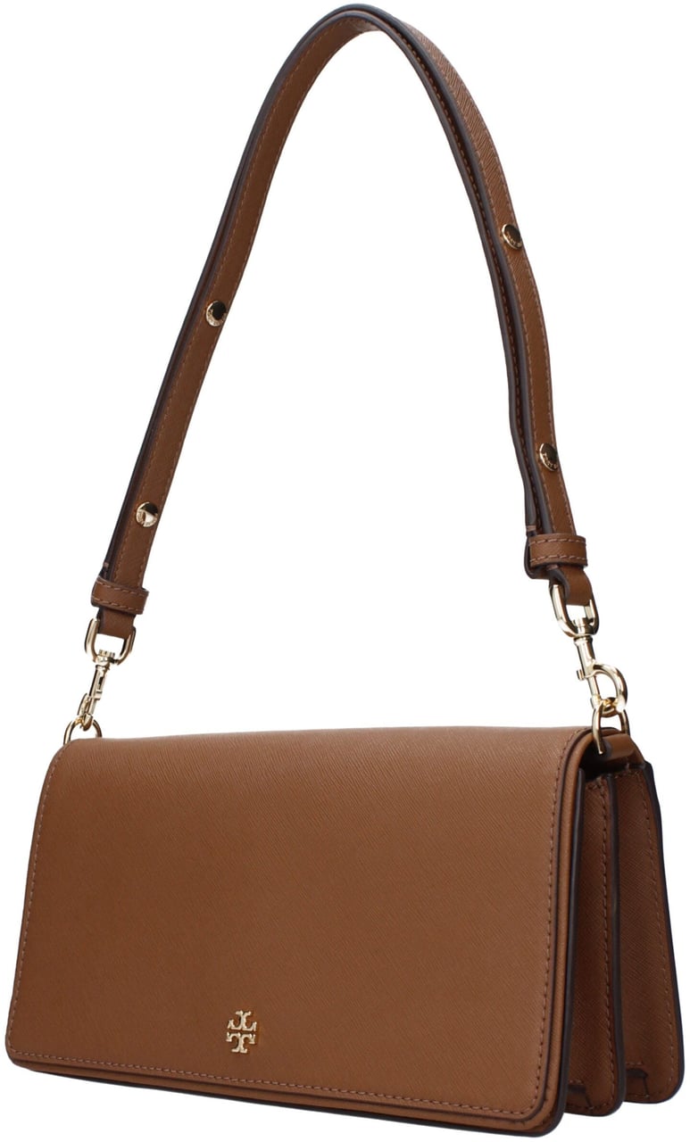 Tory Burch Tory Burch Brown Leather Shoulder Bag Bruin
