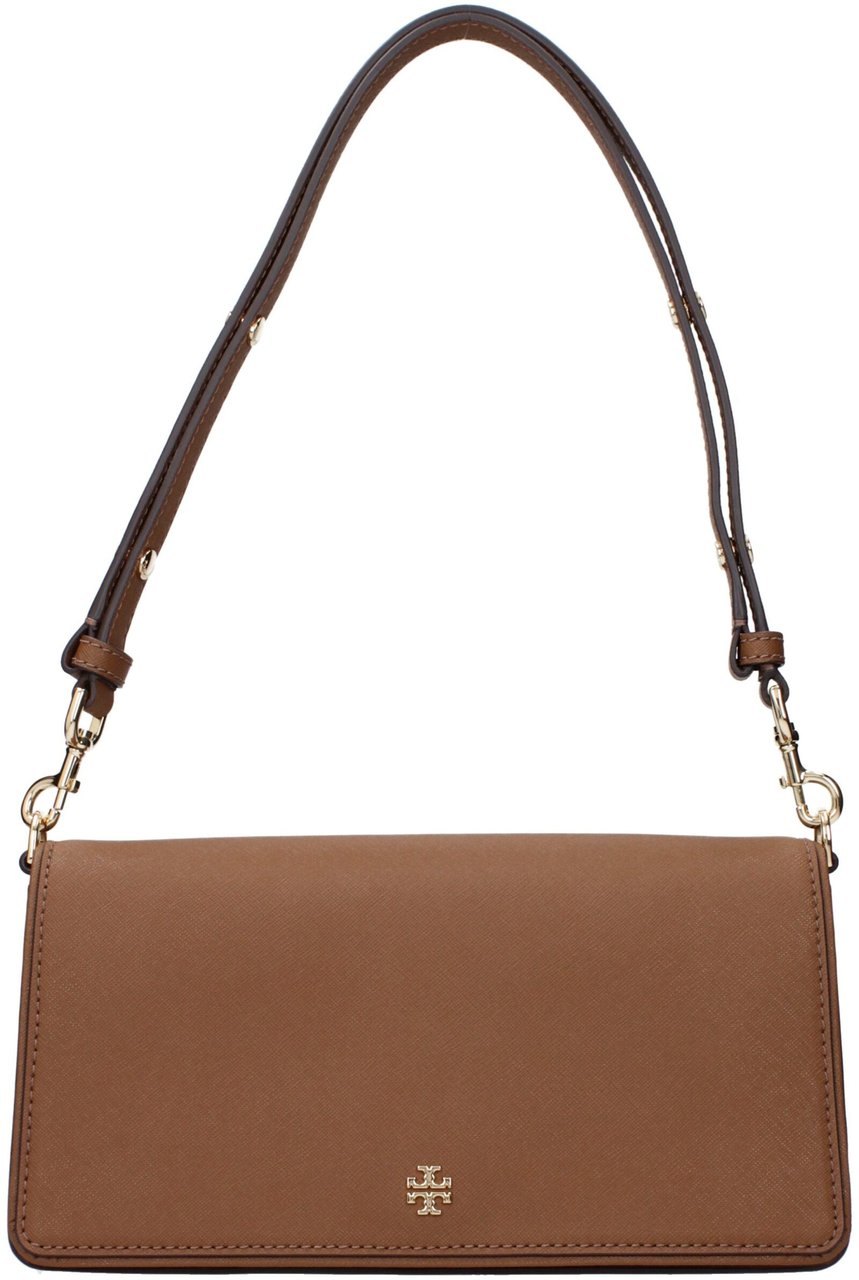 Tory Burch Tory Burch Brown Leather Shoulder Bag Bruin