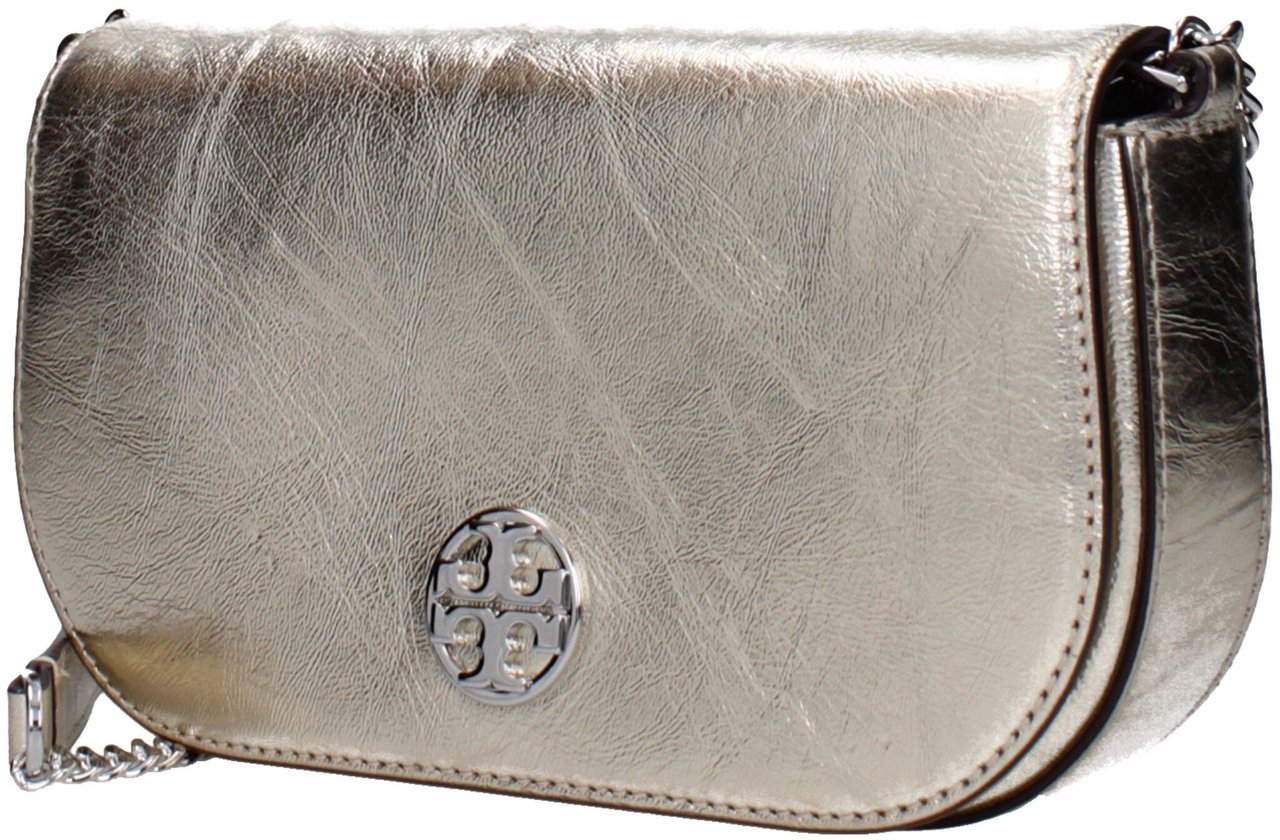 Tory Burch Tory Burch Gold Leather Crossbody Bag Goud