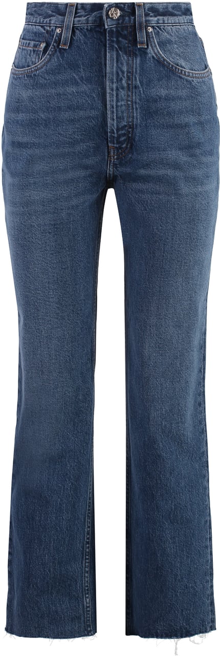 Toteme 5-pocket straight-leg jeans Blauw