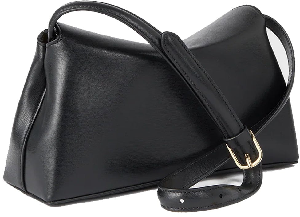 Toteme T-Lock leather clutch Bag Zwart