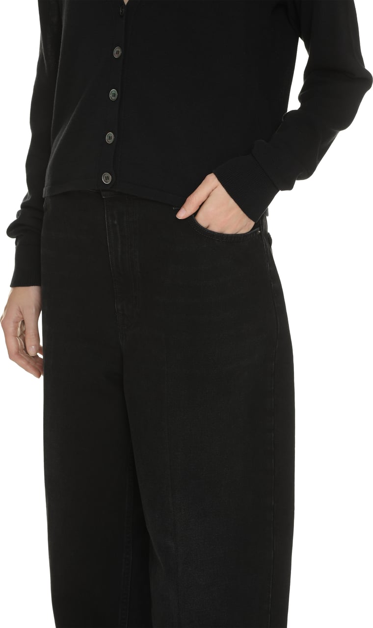 Toteme Wide-leg jeans Zwart