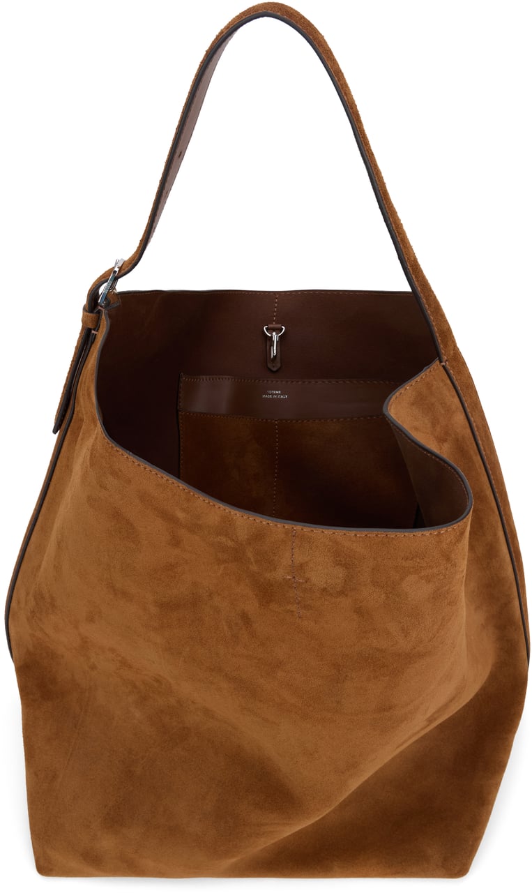 Toteme Large suede bag Neutraal