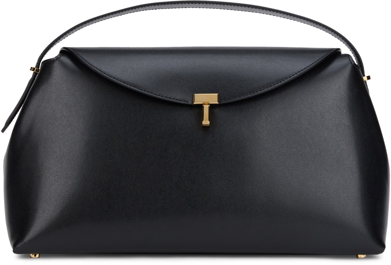 Toteme Handbag T-Lock Zwart