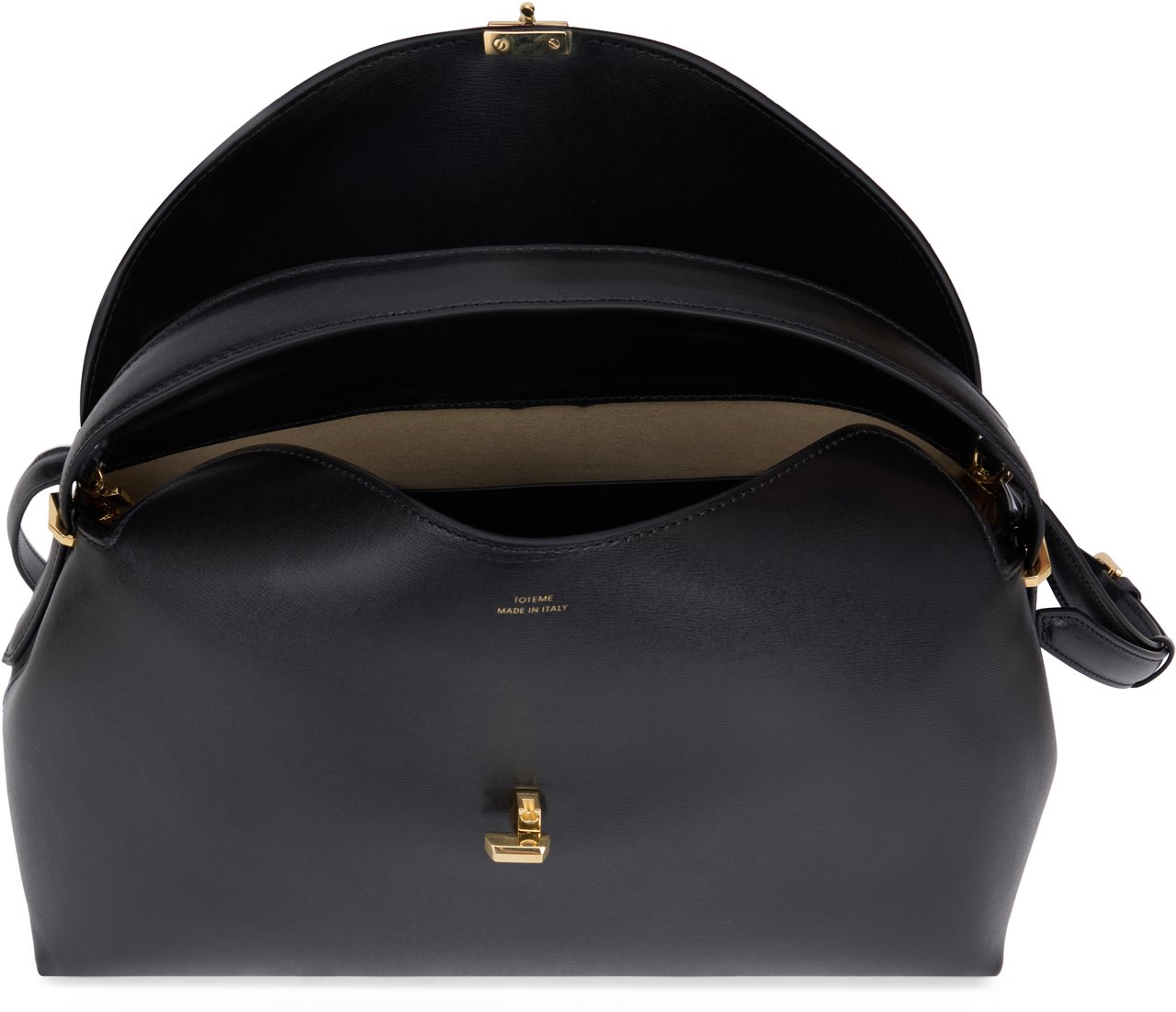 Toteme Handbag T-Lock Zwart