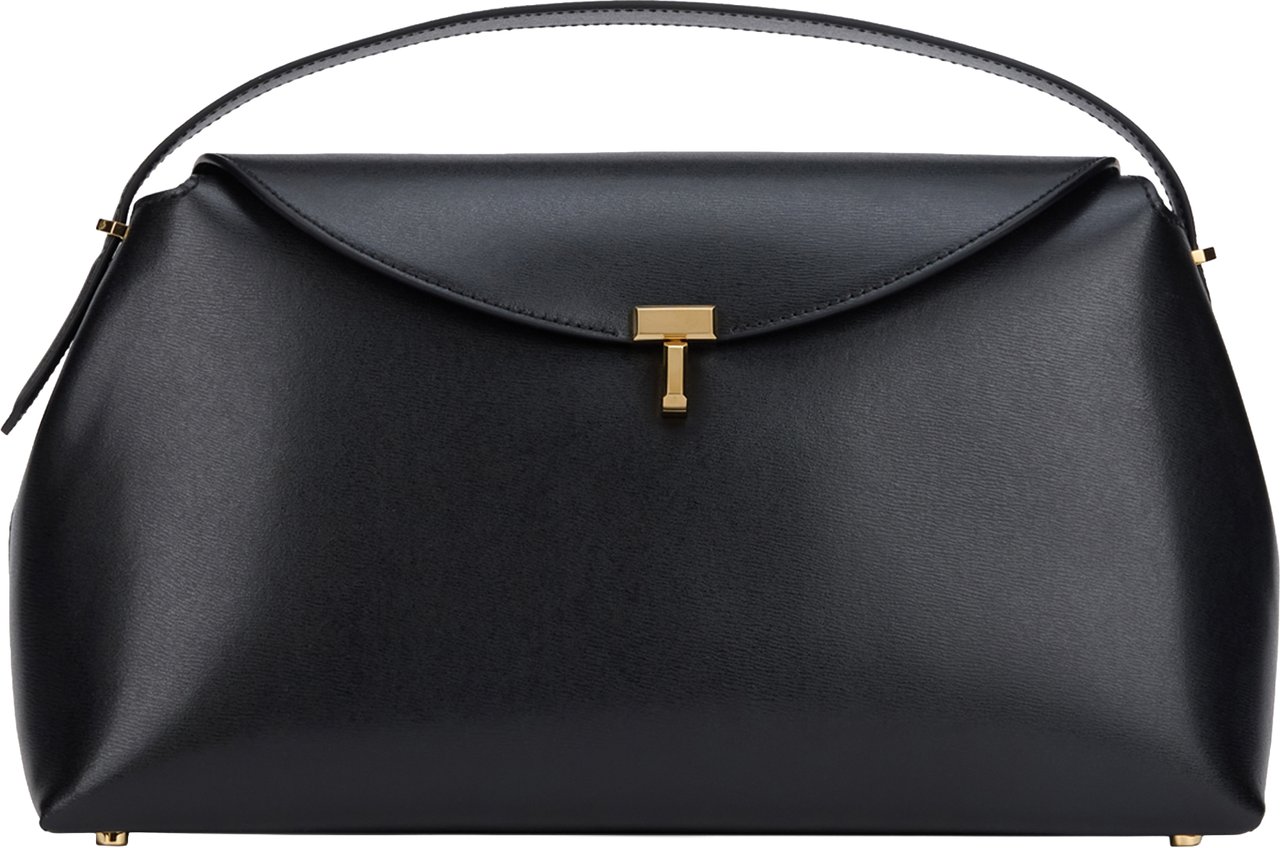 Toteme Handbag T-Lock Zwart