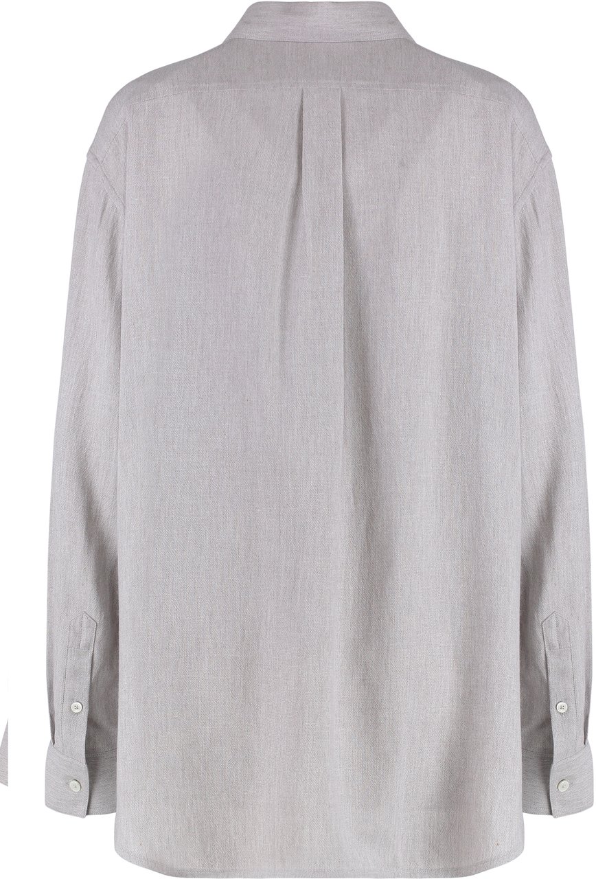 Toteme Viscose shirt Grijs